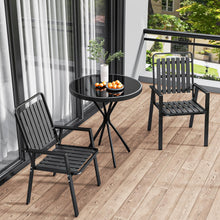 Load image into Gallery viewer, CHINNLUU 350LBS Outdoor Patio Chairs Set of 4, Patio Dining Chairs with Metal Frame, Heavy-Duty Outdoor Chairs with Armrest for Garden, Poolside, Backyard, Lawn