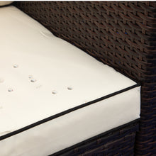 Load image into Gallery viewer, 3 Piece Patio Sectional Wicker Rattan Outdoor Furniture Sofa Set (cream+Biue)