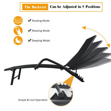 Load image into Gallery viewer, outdoor lounge chair black