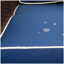 Load image into Gallery viewer, 3 Piece Patio Sectional Wicker Rattan Outdoor Furniture Sofa Set (cream+Biue)