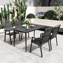Load image into Gallery viewer, CHINNLUU 350LBS Outdoor Patio Chairs Set of 6, Patio Dining Chairs with Metal Frame, Heavy-Duty Outdoor Chairs with Armrest for Garden, Poolside, Backyard, Lawn
