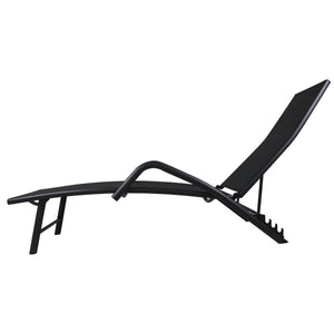 outdoor lounge chair black