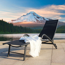 Load image into Gallery viewer, outdoor lounge chair black
